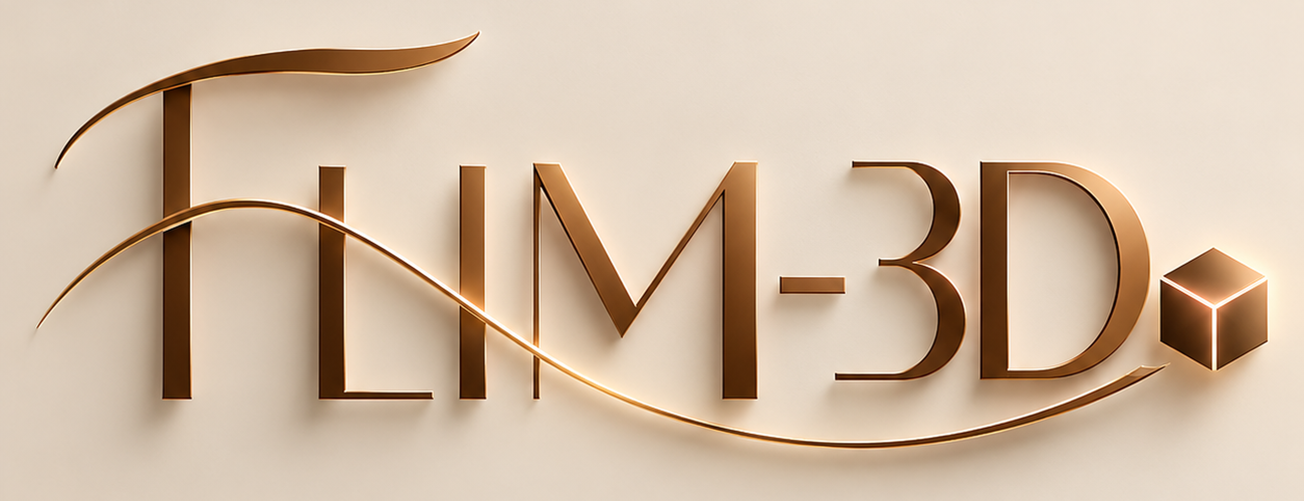 Logo FLIM-3D em bronze